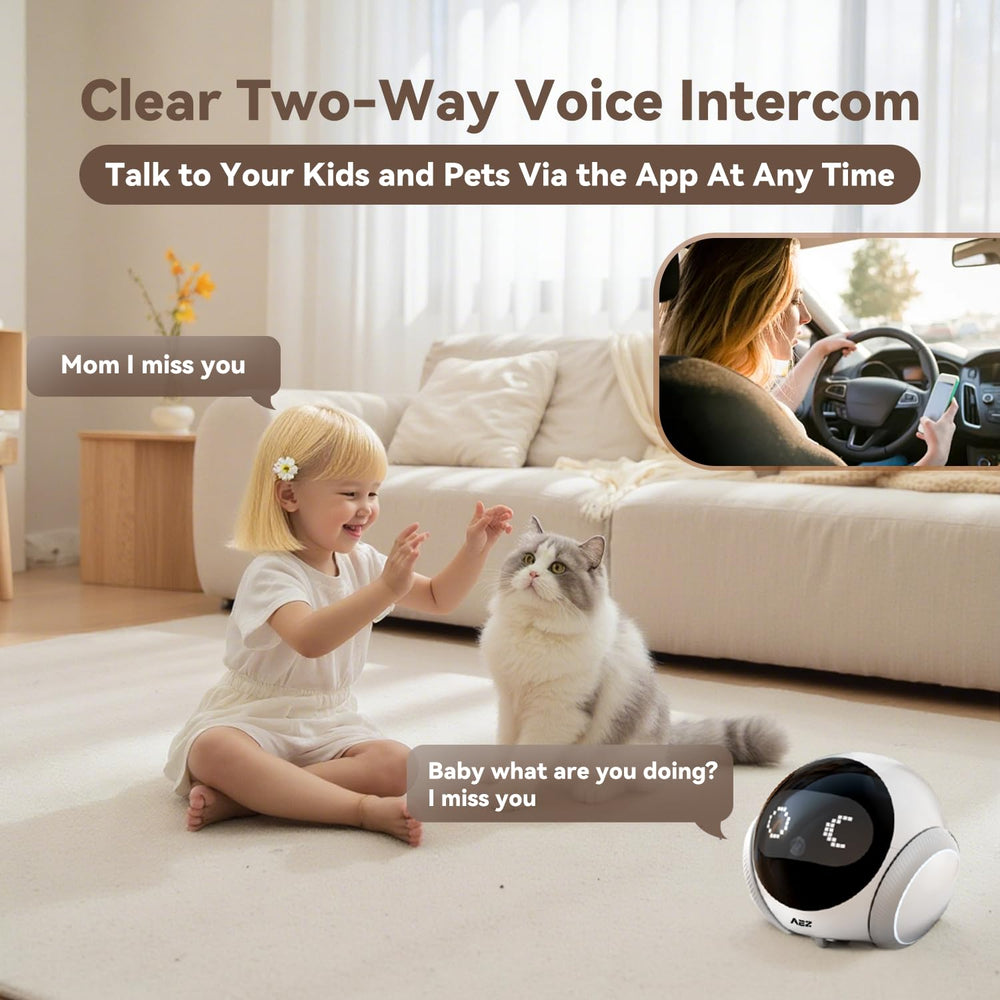 AEZ Robot Camera modos de movimiento: interactúa con tus mascotas de forma divertida.