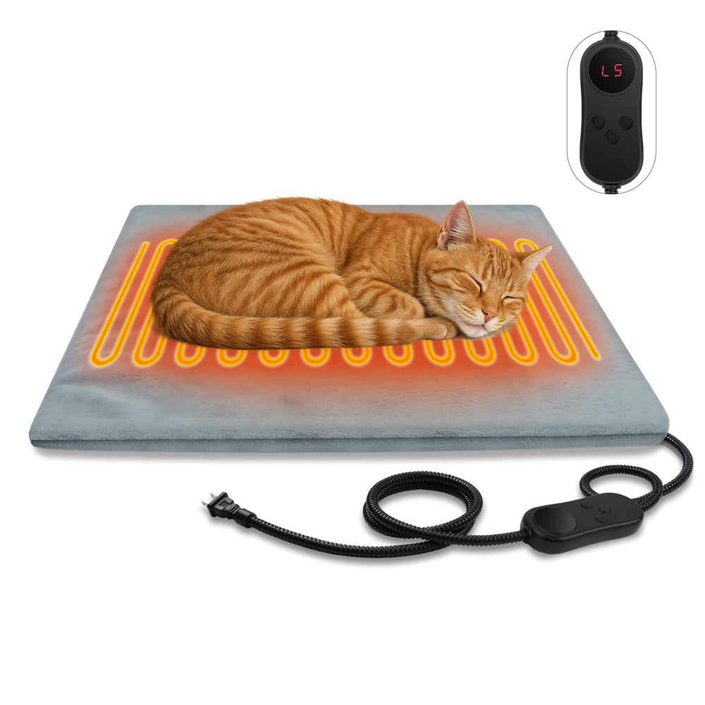 AFDUV almohadilla de calor para mascotas con ajuste de temperatura en interiores.