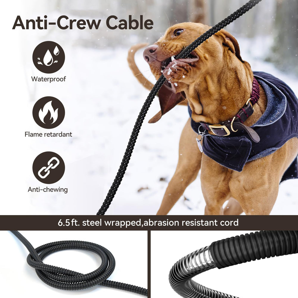 AFDUV cable-resistente-anti-mordida-6-5ft garantiza uso seguro al aire libre.
