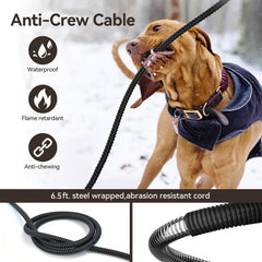 AFDUV cable-resistente-anti-mordida-6-5ft garantiza uso seguro al aire libre.
