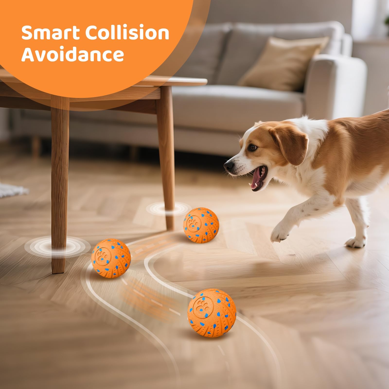 Affiuya bola duraspin para perros, resistente a mordidas para juego diario.