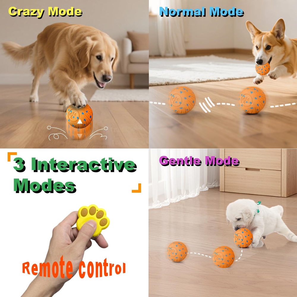 Affiuya bola para perro con sensor de movimiento y pausa automática.