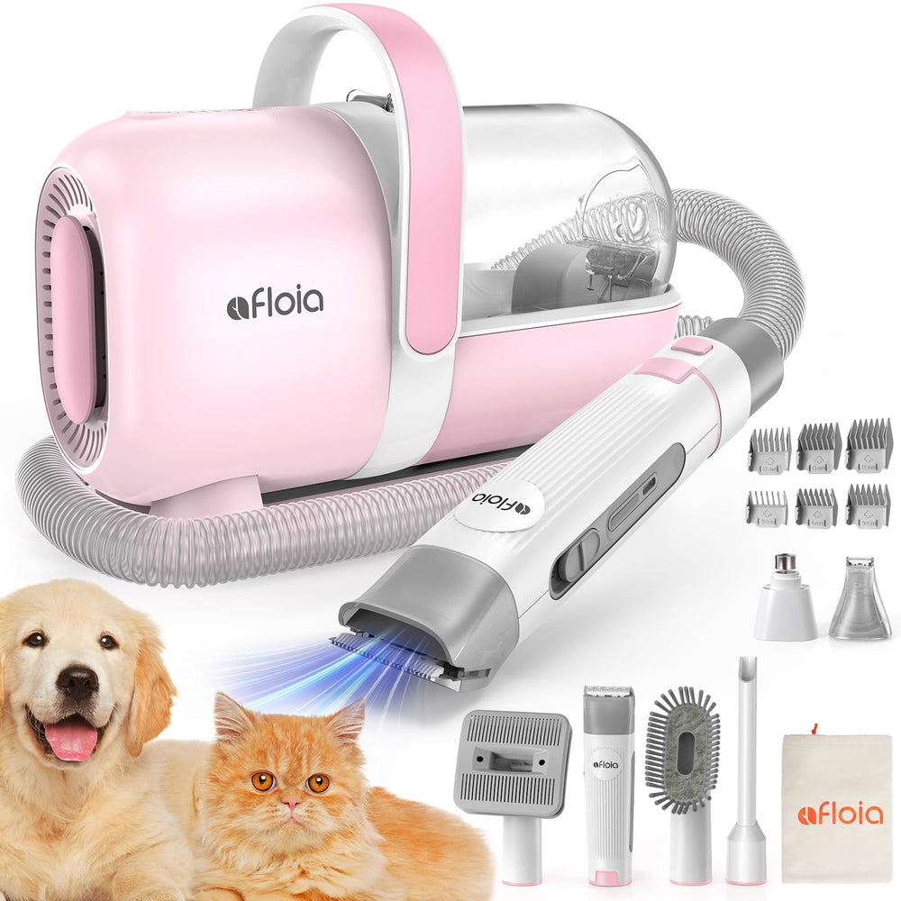 Afloia kit 6-en-1 para perros y gatos: aspiración útil para aseo limpio