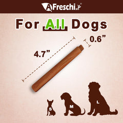 A Freschi srl palitos bañados para perros, textura crujiente y recompensa ideal.