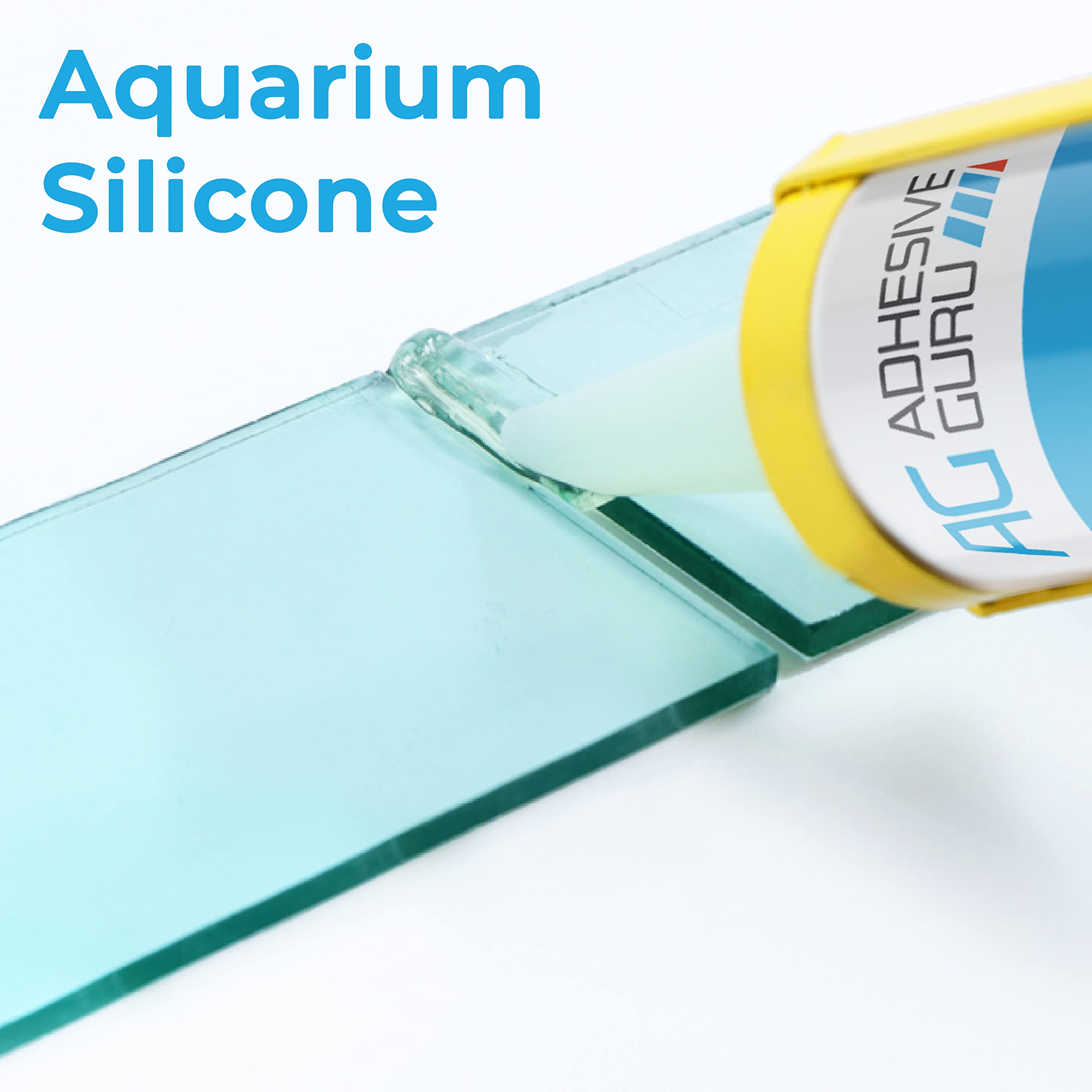 AG Adhesive Guru silicona transparente para acuario, acabado limpio