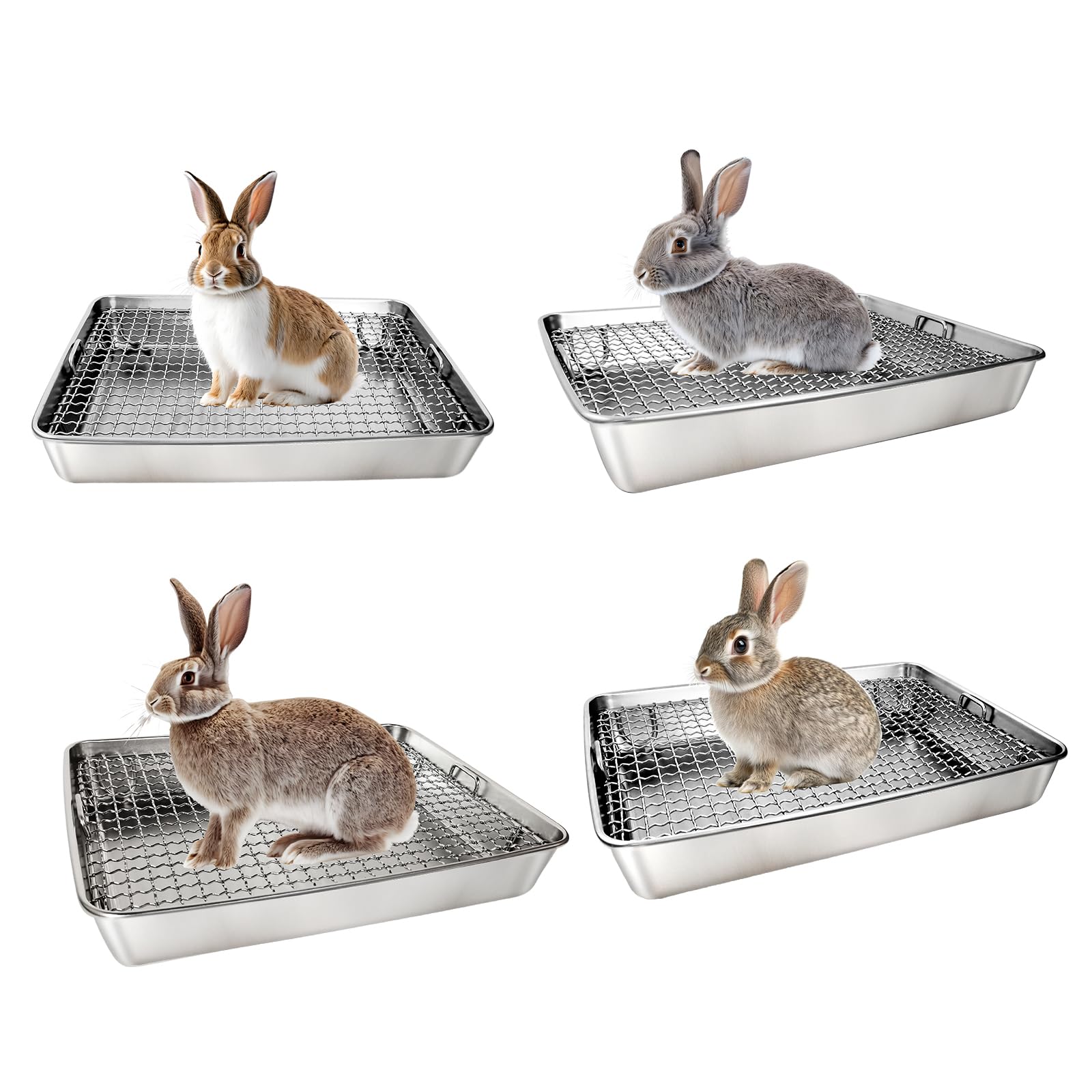 AGGQQA caja de metal con soporte de ocho patas para mayor estabilidad.
