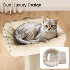 AGYM cama elevada para gatos, mirador cómodo y seguro desde arriba.