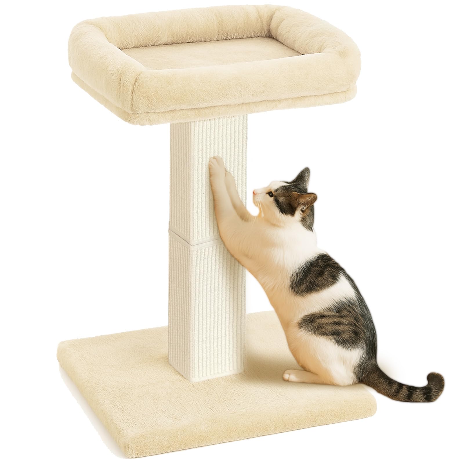 AGYM poste rasca-gatos 32 pulgadas, ideal para afilar garras y juego activo.