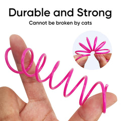 AGYM resorte espiral para gatos, material no tóxico y duradero.