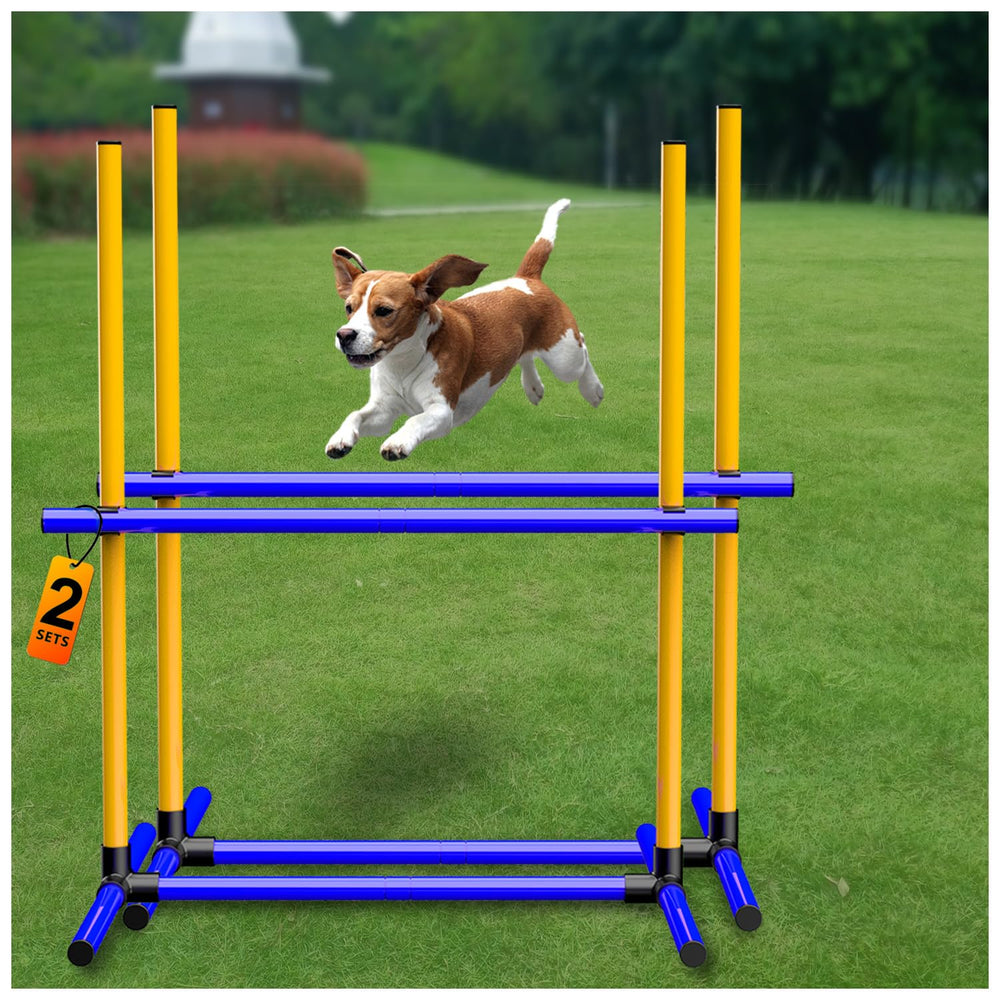 AHAILUOO barra de ajuste para salto de perro, ideal para progresión de entrenamiento