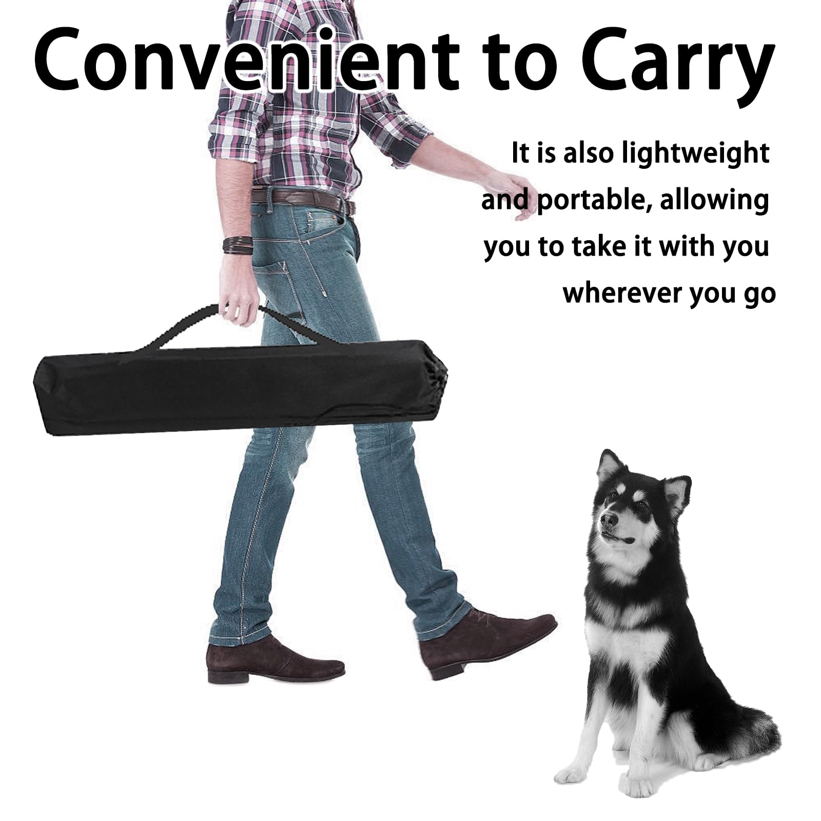 AHAILUO O Obstáculos para perro, compactos y fáciles de guardar.