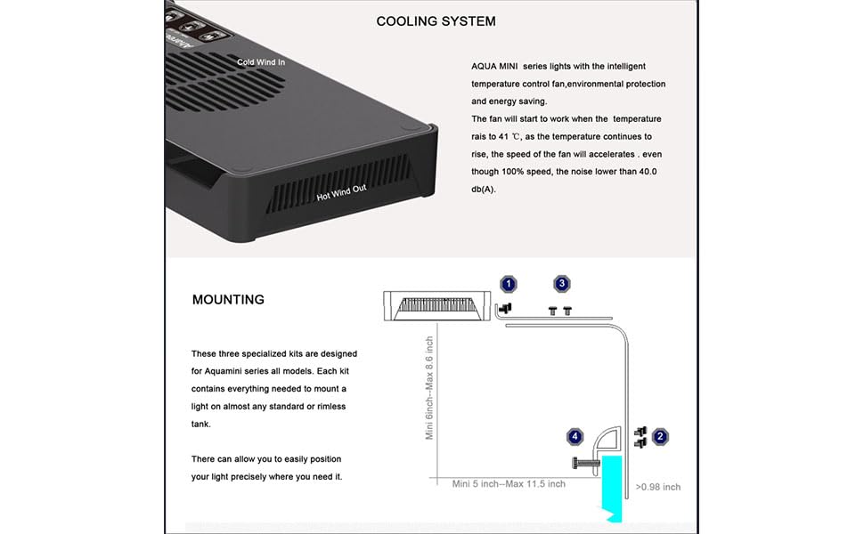 Ahareef 35W luz LED con temporizador de 4 presets.