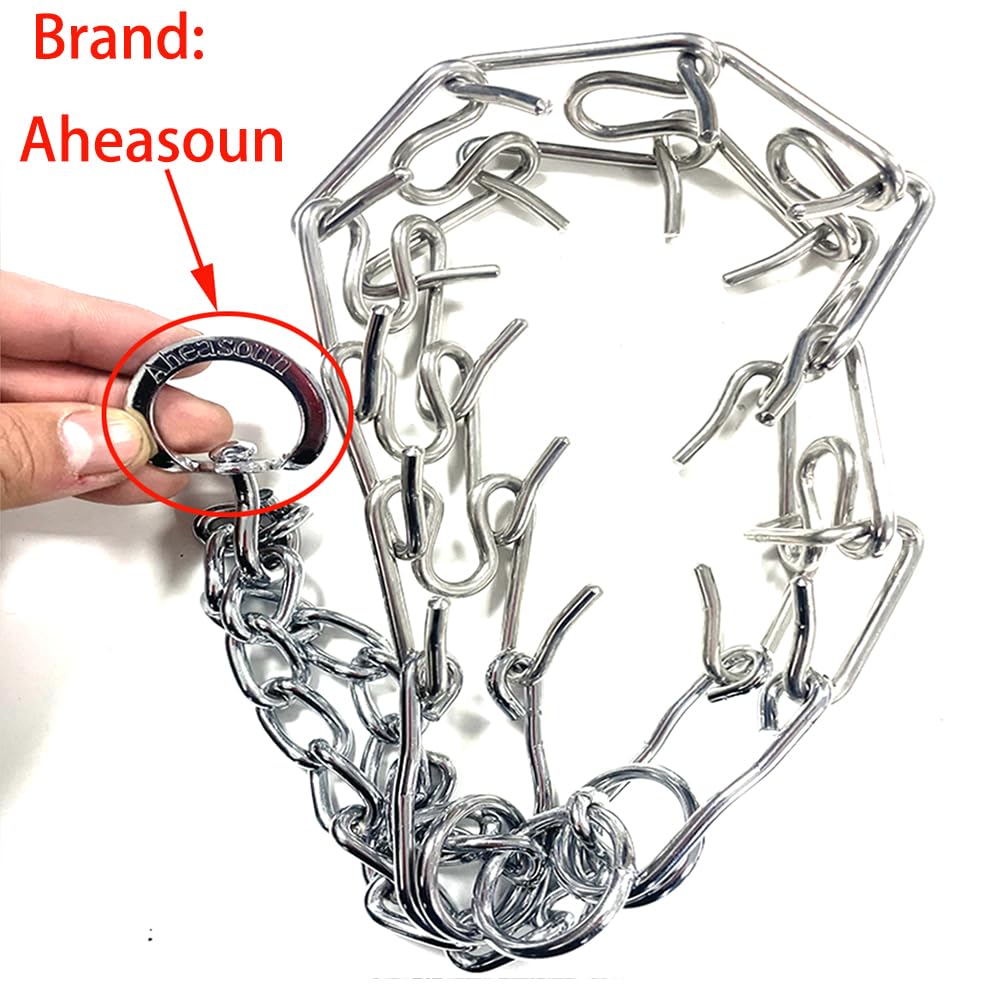 Aheasoun collar de púas para perros talla mediana, diseño estable