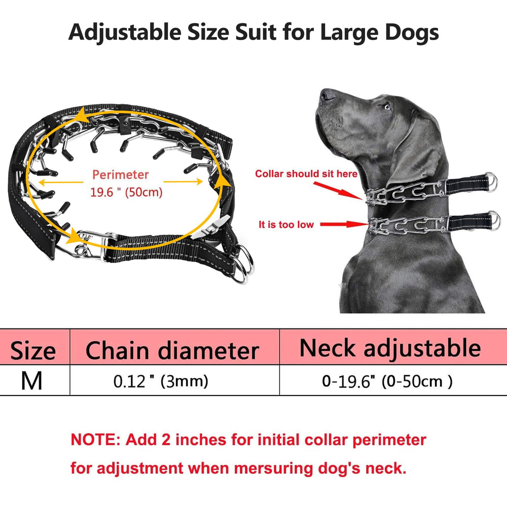 Aheasoun collar pinch con puntas de goma protectoras para comodidad del cuello