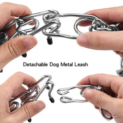 Anilla en D segura del Aheasoun Prong Collar ofrece conexión estable con la correa.