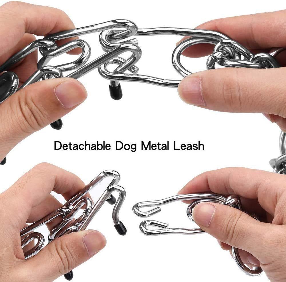 Aheasoun collar prong con tapas de confort para mayor comodidad de la piel.