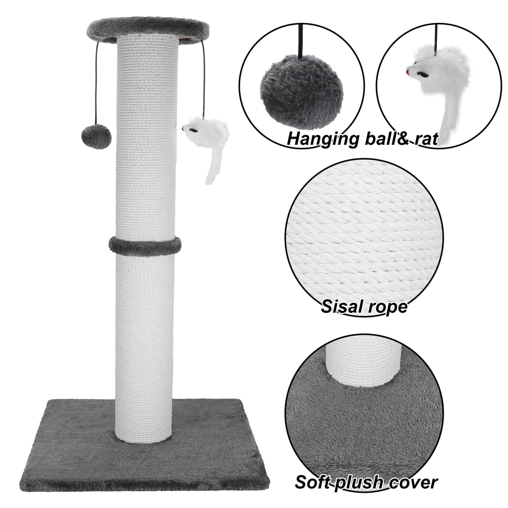 Zonas de rascar múltiples Ahomdoo ofrecen opciones variadas para gatos de interior.