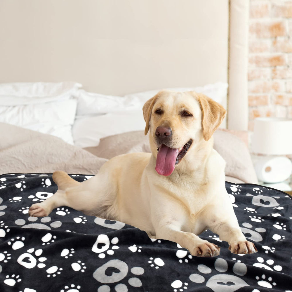 Manta AHOOCUSTOM para perro grande, 60x50, tela franela suave para dormir cómodo.