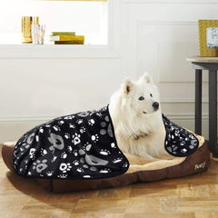 Manta AHOOCUSTOM para mascota mediana, 50x40, protección de muebles y descanso.