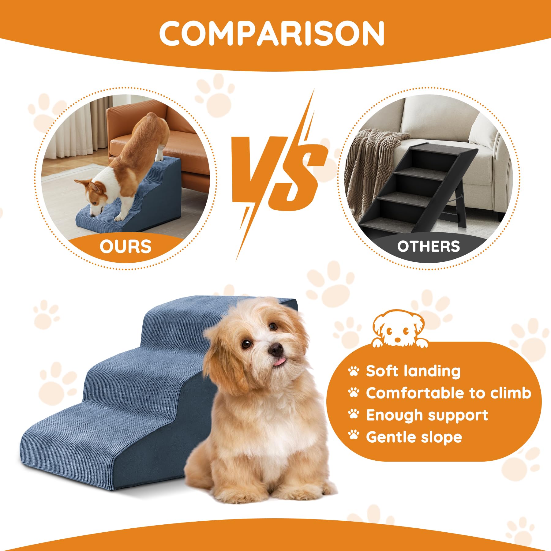 Cubierta removible y lavable de Ahpmeoa para escalera de mascotas