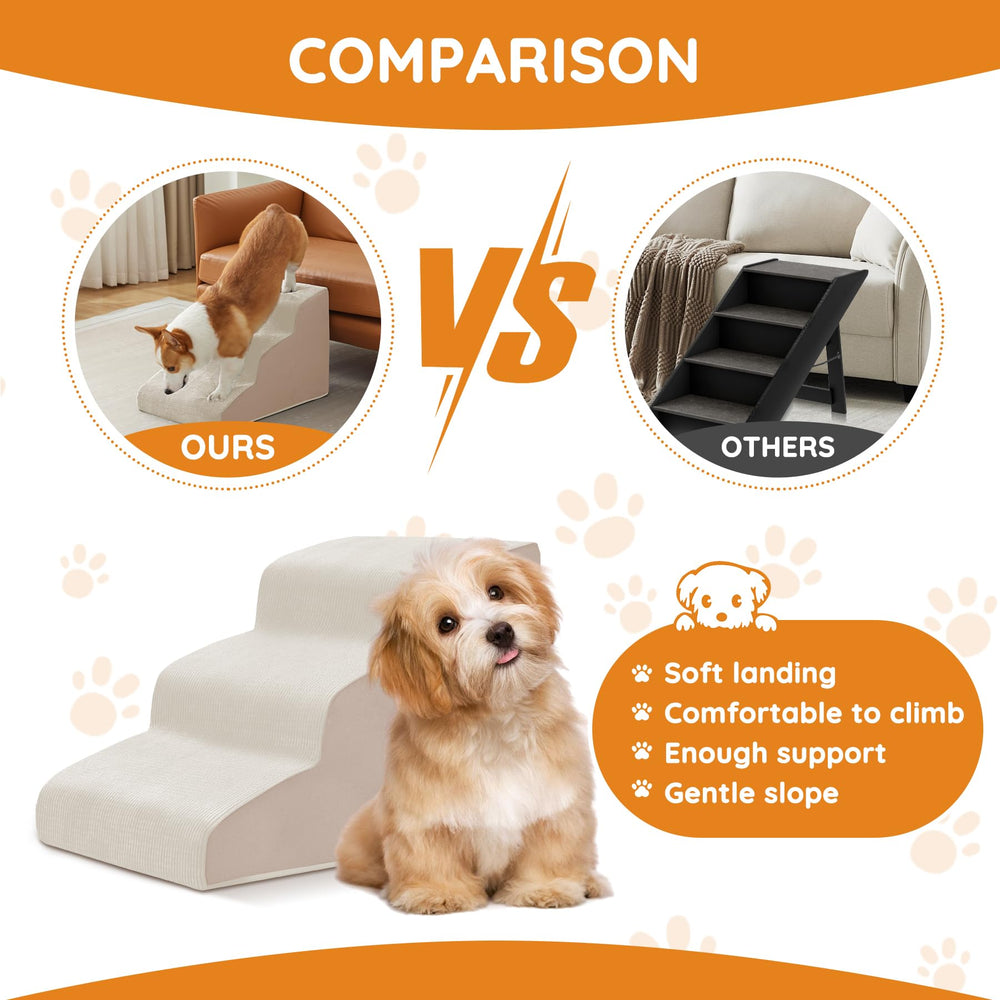 Ahpmeoa escalones para perro cinco pasos sillón: diseño compacto