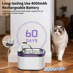 Sensor de movimiento AIAUON activa el agua cuando se acerca el gato.