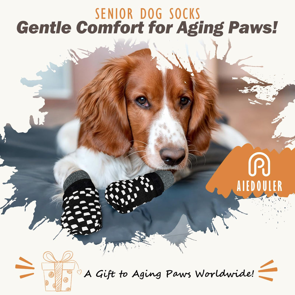 AIEDOULER calcetines para perros, uso diario, comodidad y seguridad