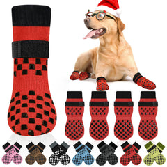Calcetines antideslizantes AIEDOULER para perros con agarre en suelos lisos