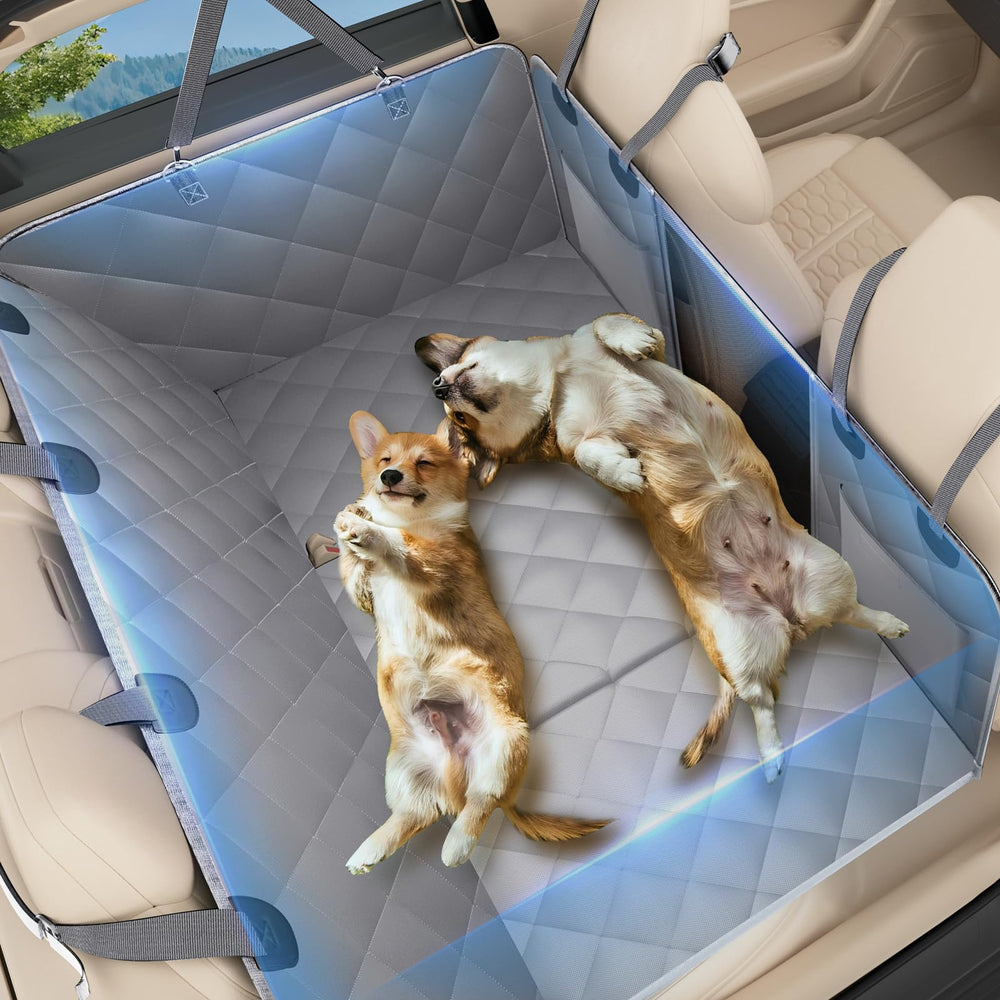 AIEDOULER extensor de asiento trasero para perros, base firme para mayor seguridad.