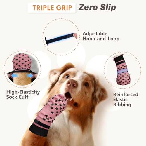 AIEDOULER zapatillas para perros en suelos duros ofrecen protección y tracción