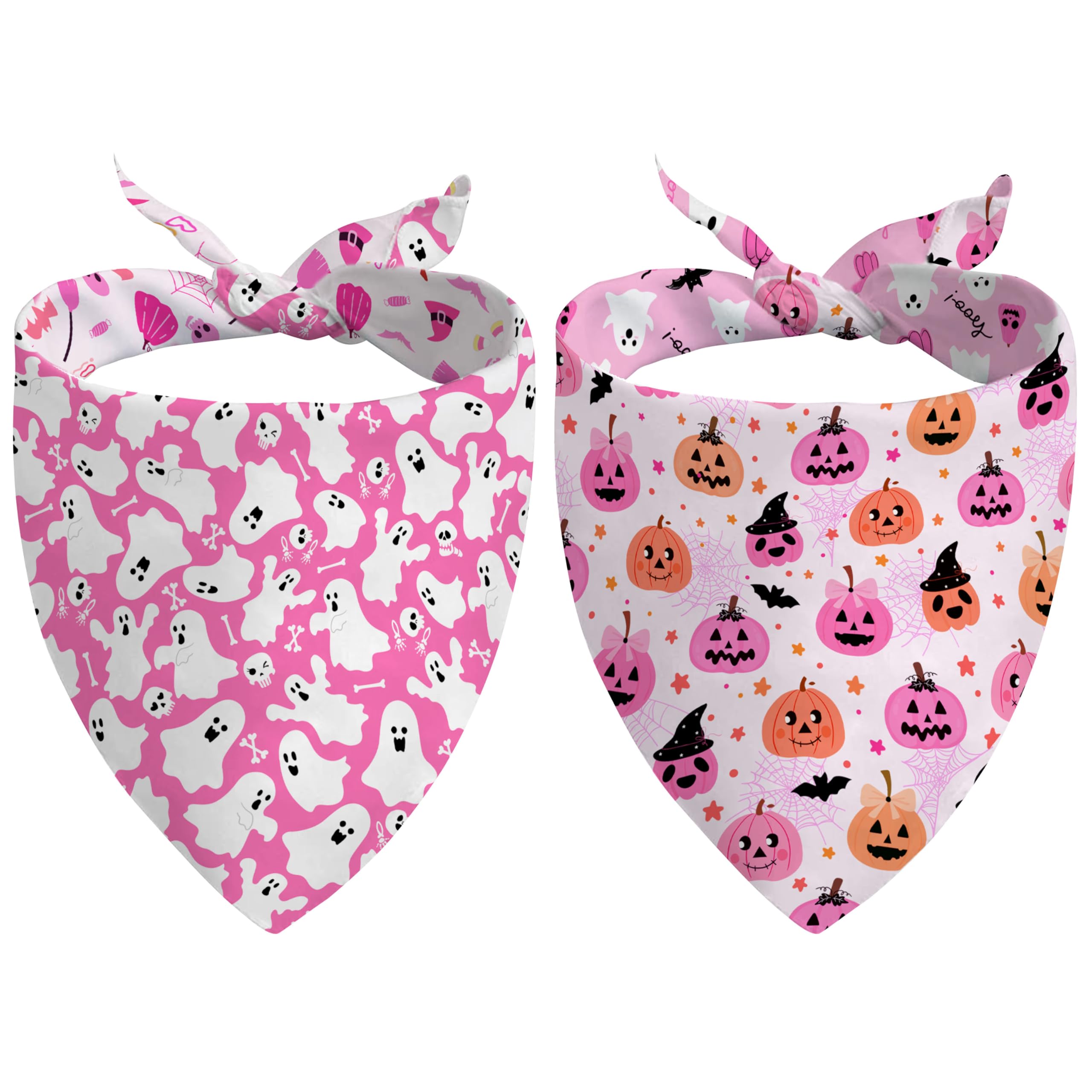 Bandana aienssfwe para perros con calabaza, diseño doble cara para más looks festivos