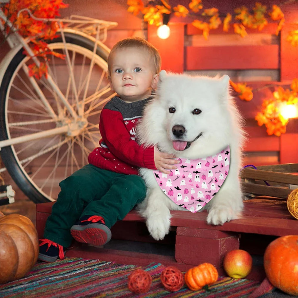 Bandana aienssfwe con murciélago, doble cara para Halloween