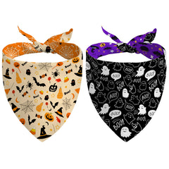 Bandana aienssfwe para perro, Halloween, diseño doble cara para fiestas.