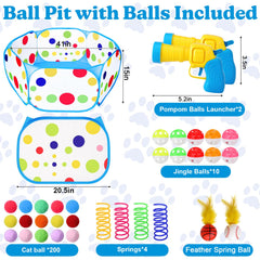 AIERSA Bolas con timbre para gatos, entretenimiento sonoro durante el juego.