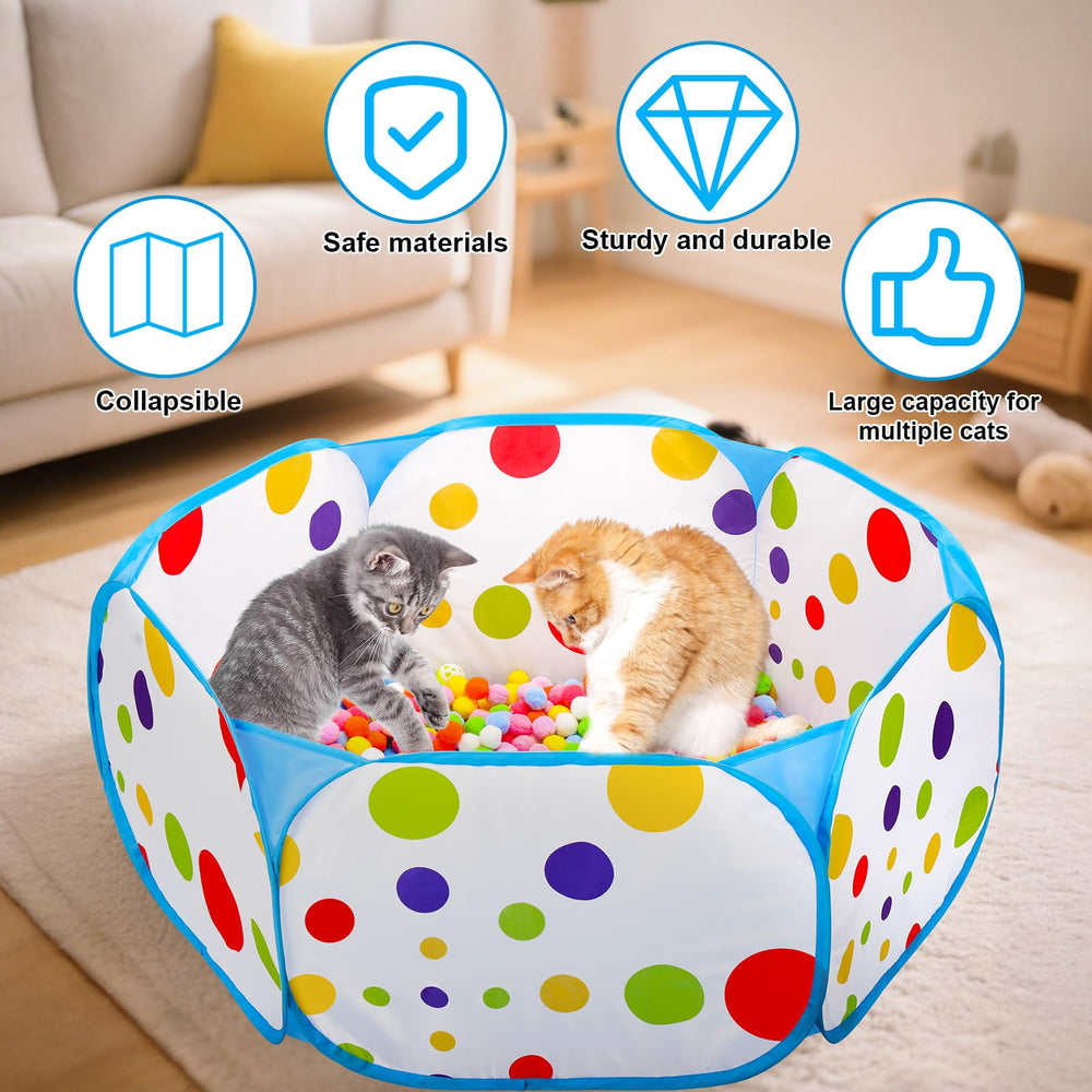 AIERSA Juguetes para gatos varios, diversión multicanal en casa.