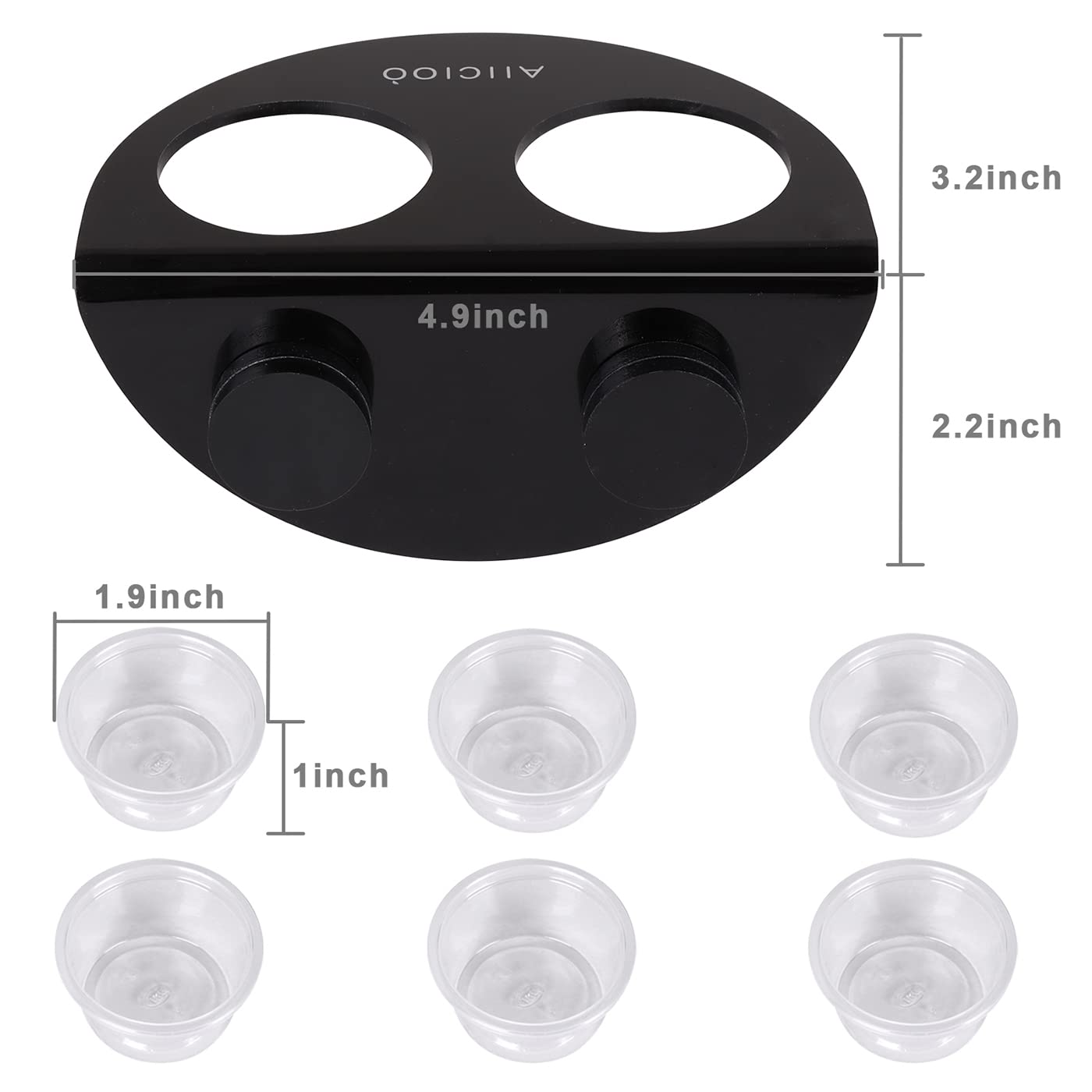 Aiicioo Gecko Feeder Ledge, montaje sencillo en tanque o pared para ahorrar espacio.