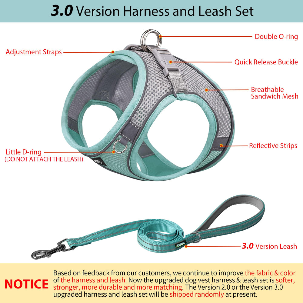 Aiitle arnés con bandas reflectivas, visibilidad mejorada en la noche.