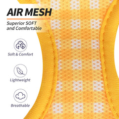 Correa Aiitle para perro en amarillo, compatible con arnés, ideal para paseos seguros.