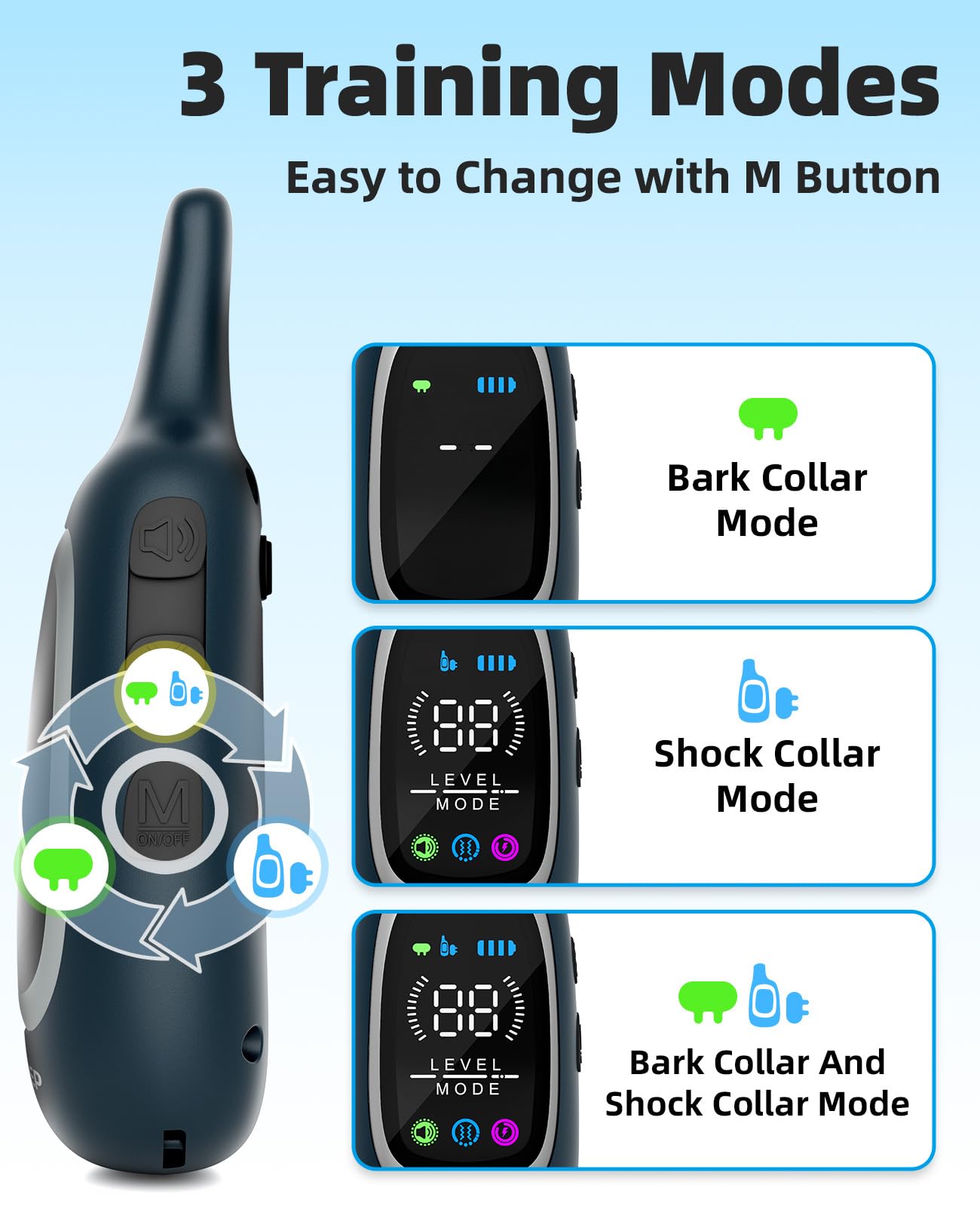 AIKEEP collar impermeable IP67 para entrenamiento bajo lluvia o playa.