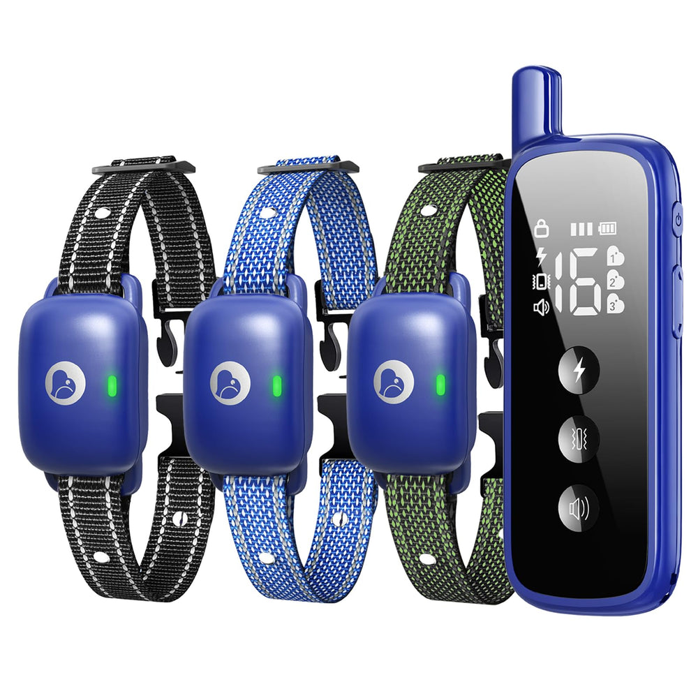 Collar eléctrico de aikko, receptor IPX7, ideal para entrenamientos al aire libre.