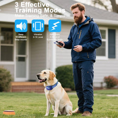 Control remoto de aikko con cordón para entrenar hasta tres perros.