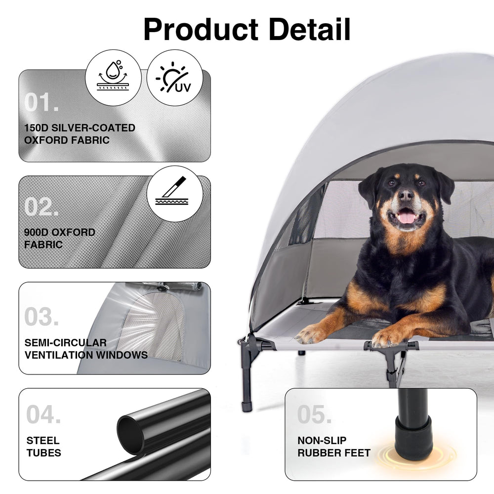 Aimease cama perro portátil, fácil de transportar para camping.