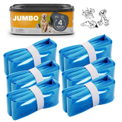 AIMIDODO bolsas de desechos para perro jumbo de 26 pies, duraderas y fáciles de usar.