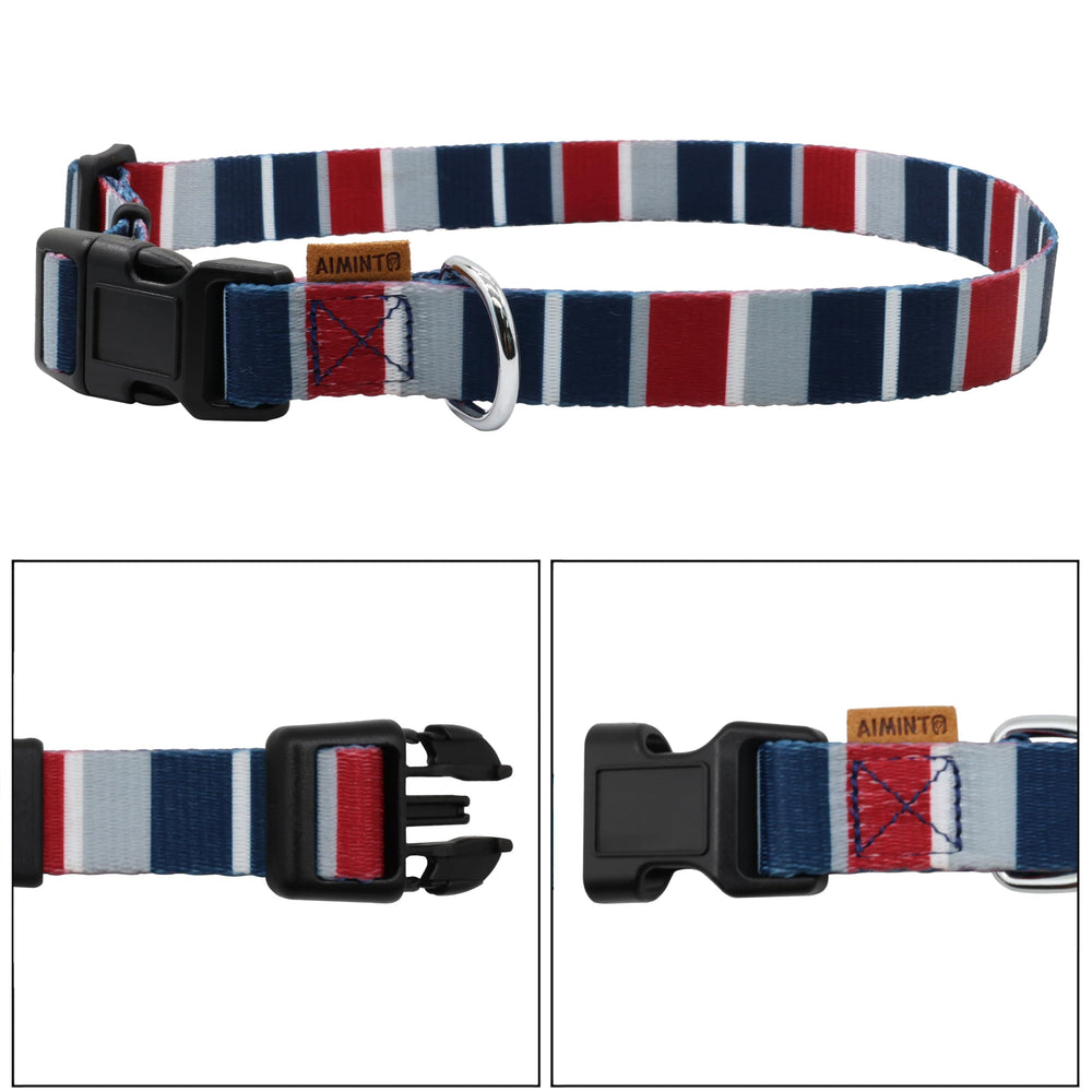 Aiminto collar perro ajuste largo, ideal para razas grandes y paseos diarios.