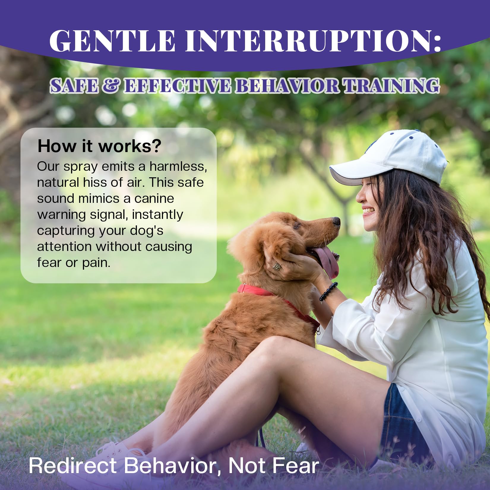 AIMSEIZE Corrector para perros: uso en exteriores para paseos más tranquilos.