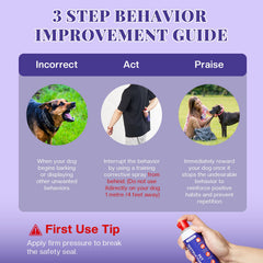 AIMSEIZE Corrector para perros: uso en interiores para controlar conductas no deseadas.