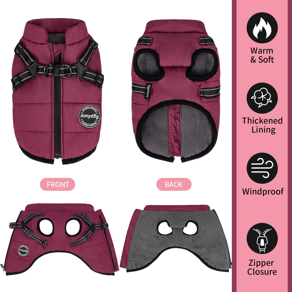 Aimydog arnés con tiras reflectantes para seguridad nocturna