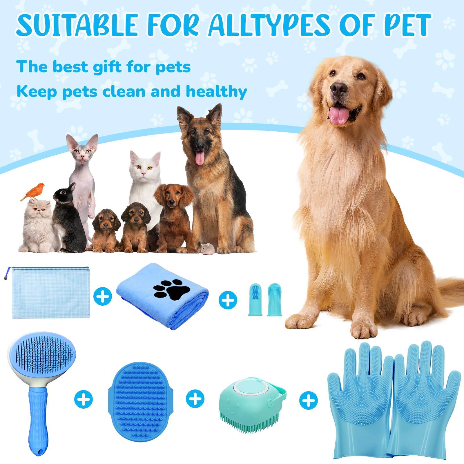 Aiolpy bolsa almacenamiento: mantiene herramientas de grooming organizadas
