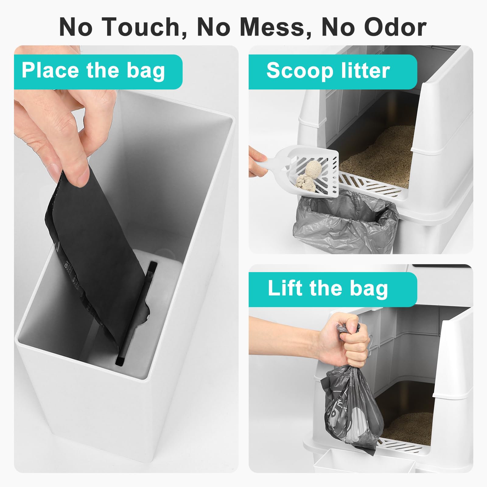 AIPERRO base para bolsas usadas durante la limpieza diaria