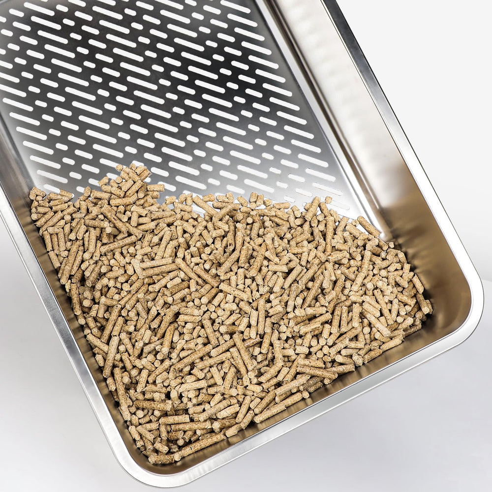 AIPERRO ofrece dos modos: pellets de pino o arena aglomerante
